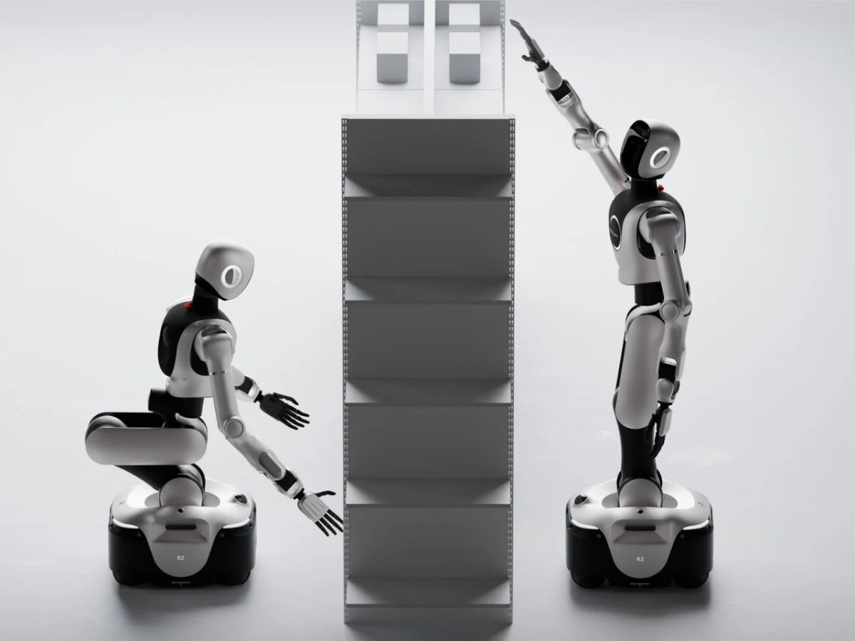 Los Robots Humanoides Trabajan Como Empleados De Supermercado